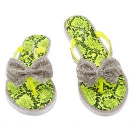 Glint-30 Flat Sandals Neon Yellow Neon Yellow