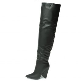 Nano-2 Wedge High Heel Boot Black Black