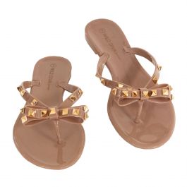 Joanie-172 Jelli Flip Flops Mocha