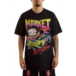 Betty Boop Racing T-shirt  Black Black