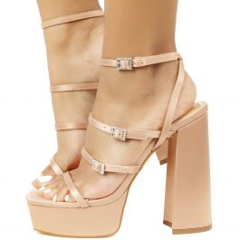 Gia-2 Platform High Heel Nude Nude