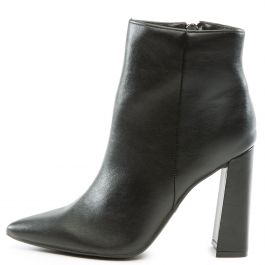Harper-01 Pointed Toe Bootie Black Crinckle Pu Black Crinckle Pu