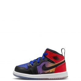 Air jordan 1 mid black red blue online