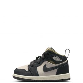 Toddler Jordan 1 Mid SE Lt Orewood Brn/Off Noir-Medium Olive Lt Orewood Brn/Off Noir-Medium Olive