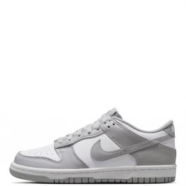 Grade-School Dunk Low White/Lt Smoke Grey-White White/Lt Smoke Grey-White