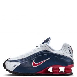 Grade-School Shox R4 Midnight Navy/Gym Red-White Midnight Navy/Gym Red-White