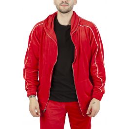 FBRK Velour FaceZip Hoodie 900-310BEIGE - Shiekh