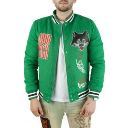 Loud Pack Varsity Jacket Green/Black Green/Black