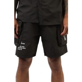 SMOKE RISE Printed Utility Lounge Windbreaker Shorts