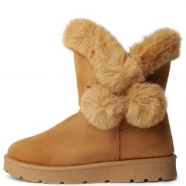 Frozen-73 Fur Boots Tan Tan