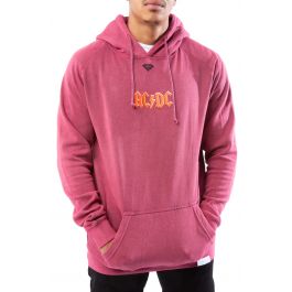 AC/DC Diamond Hoodie Burgundy Burgundy