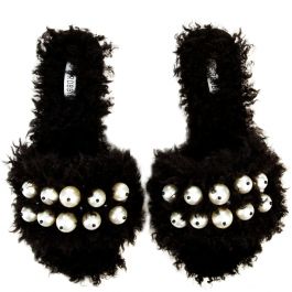 Cape Robbin Evelyn-7 Black Fury Sandal BLACK BLACK