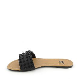 Women's 092 Flat Sandal Black Black