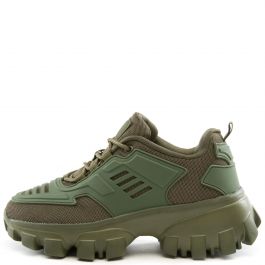 Kick Off Chunky Platform Sneaker Olive Olive