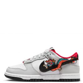 Grade School Dunk Low White/Black-White-University Red White/Black-White-University Red