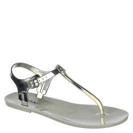 Ian-S Flat Sandals Silver Silver