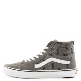 Vans Sk8-Hi Vans Logo Black hot White Canvas Suede Size US 10.5 Men New VN0A32QGQW7