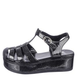 clear platform jelly shoes