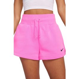 Sportswear Phoenix Fleece High-Waisted Loose Shorts Playful Pink/Black Playful Pink/Black