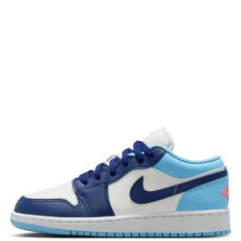 Grade-School Air Jordan 1 Low Sail/Blue Void-Blue Chill-Hot Lava Sail/Blue Void-Blue Chill-Hot Lava