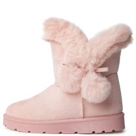 Frozen-73 Pink Fur Boots Pink Pink