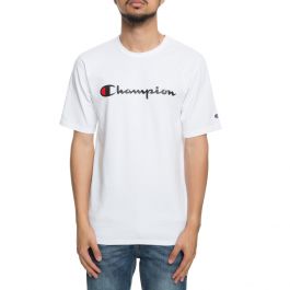 MEN'S CHAMPION HERITAGE SCRIPT TEE WHITE WHITE