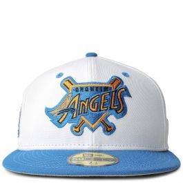 Atlanta Braves New Era Sneaker Hook 59FIFTY Fitted Hat - White/Light Blue