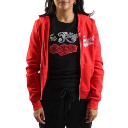 CLASSIC WINGED CRYSTAL ZIP HOODIE FLAME SCARLET FLAME SCARLET