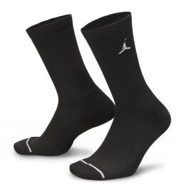 Cushioned Crew Socks 6 Pairs Black/White Black/White