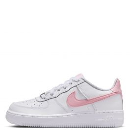 Grade-School Nike Air Force 1 White/Med Soft Pink-White White/Med Soft Pink-White