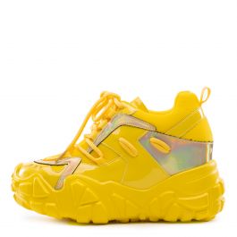 Persimmon-01 Wedge Sneakers Yellow Yellow