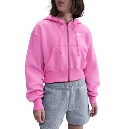 nike half zip cropped hoodie