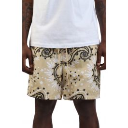 パンツ FCRB NYLON EASY SHORTS PAISLEY NAVY S FS30025 Paisley Nylon Shorts