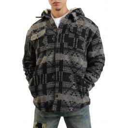 Tribal Hooded Overshirt Black/Grey Black/Grey