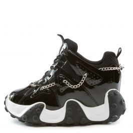 Carambola-01 Platform Sneaker Black Pat-Pu Black Pat-Pu