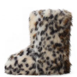 Melanie-21 Fur Boot Multi Color Cream Multi Color Cream