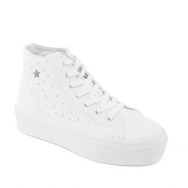 platform sneakers White White