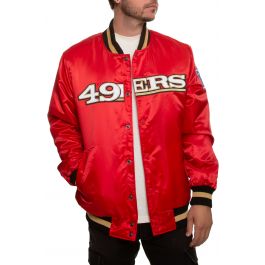 San Francisco 49ers Starter Replica Red and White Jacket