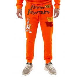Frenemies Fleece Joggers Orange Orange
