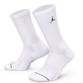 Cushioned Crew Socks 6 Pairs White White