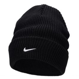 Nike Peak Tall Cuff Swoosh Beanie Black Black