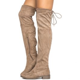 Olympia-14 Knee-High Boot Taupe Taupe