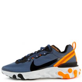 nike react element 55 black cool grey total orange