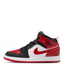 Pre-School Jordan 1 Mid SE Black/Varsity Red-White Black/Varsity Red-White