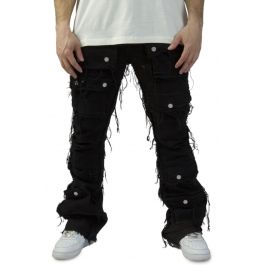 FIRST ROW Utility Cargo Stacked Jeans FRP3004-LST - Shiekh FIRST ROW Utility Cargo Stacked Jeans FRP3004-LST - Shiekh