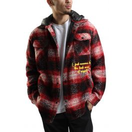 Mackay Hooded Flannel Red Red