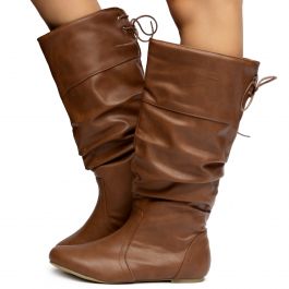 Kalisa-126 Mid-Calf Boots Cognac Cognac