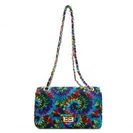 Tie Dye Shoulder Bag Blue Blue