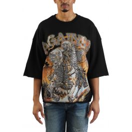 Pestilence Crop T-Shirt  Black Black