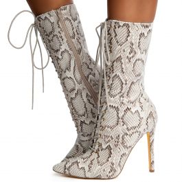 Selina-22 Pointy Toe Boots Snake Snake